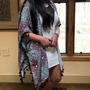 Geometric Pastel Kimono